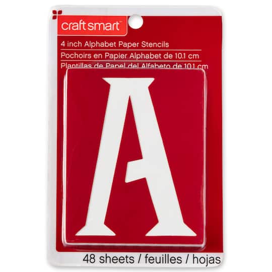6 Pack: 4" Genie Alphabet Paper Stencils by Craft Smart™